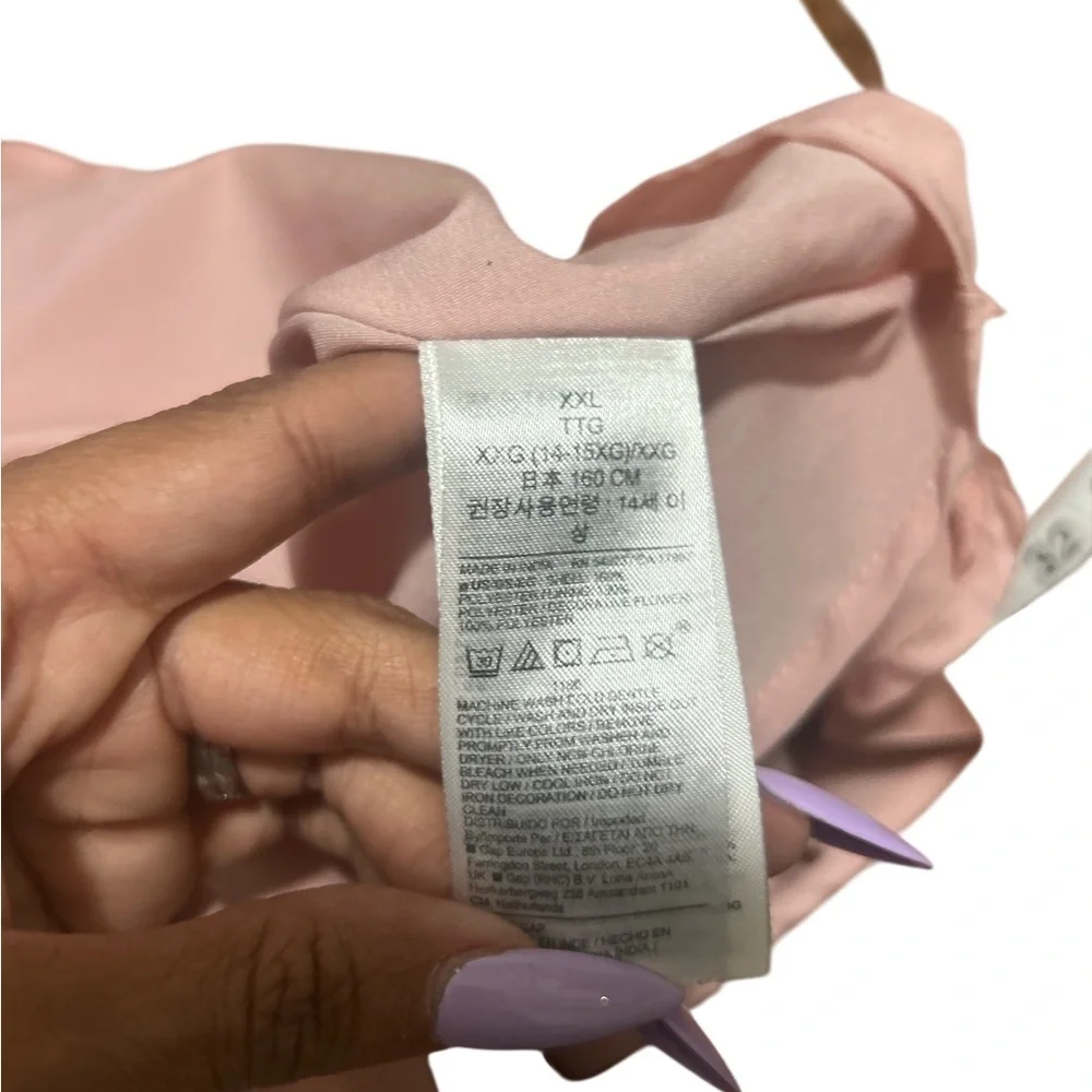 Gap Kids Pink Satin Floral Skirt XXL - Fits Womens XS Coquette Spring Mini Skirt